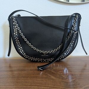Michael Kors Black Studded Shoulder Bag